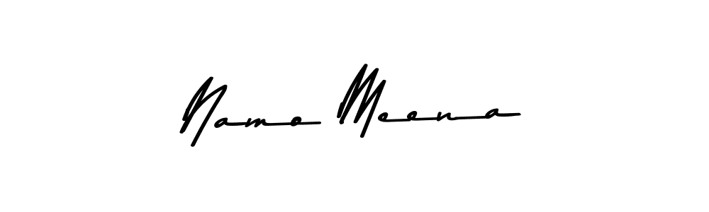 You should practise on your own different ways (Asem Kandis PERSONAL USE) to write your name (Namo Meena) in signature. don't let someone else do it for you. Namo Meena signature style 9 images and pictures png