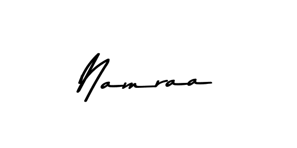 Use a signature maker to create a handwritten signature online. With this signature software, you can design (Asem Kandis PERSONAL USE) your own signature for name Namraa. Namraa signature style 9 images and pictures png