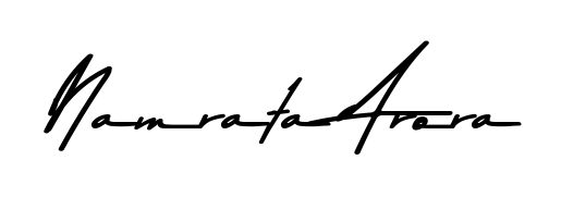 A timeless handwritten aesthetic for Namrata Arora. The Asem Kandis PERSONAL USE font gives your signature a handcrafted feel with natural curves. Namrata Arora signature style 9 images and pictures png