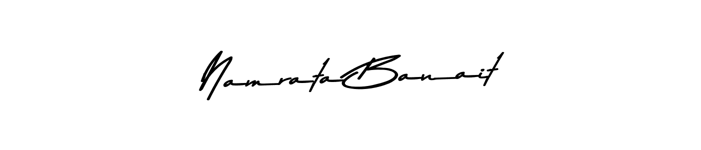 How to make Namrata Banait signature? Asem Kandis PERSONAL USE is a professional autograph style. Create handwritten signature for Namrata Banait name. Namrata Banait signature style 9 images and pictures png