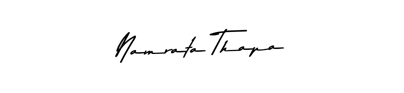 Design your own signature with our free online signature maker. With this signature software, you can create a handwritten (Asem Kandis PERSONAL USE) signature for name Namrata Thapa. Namrata Thapa signature style 9 images and pictures png