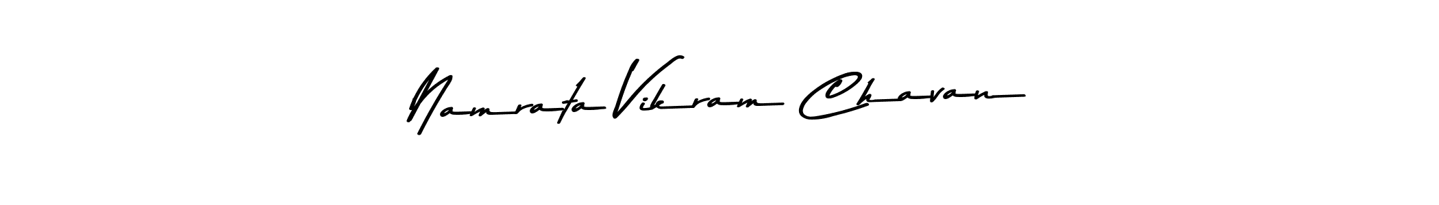Make a beautiful signature design for name Namrata Vikram Chavan. With this signature (Asem Kandis PERSONAL USE) style, you can create a handwritten signature for free. Namrata Vikram Chavan signature style 9 images and pictures png