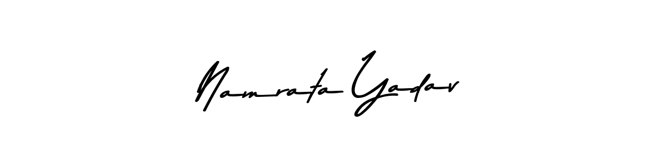 Use a signature maker to create a handwritten signature online. With this signature software, you can design (Asem Kandis PERSONAL USE) your own signature for name Namrata Yadav. Namrata Yadav signature style 9 images and pictures png