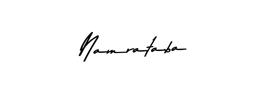 How to make Namrataba name signature. Use Asem Kandis PERSONAL USE style for creating short signs online. This is the latest handwritten sign. Namrataba signature style 9 images and pictures png