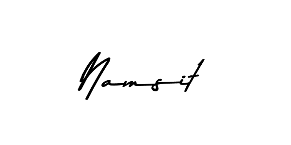 Make a beautiful signature design for name Namsit. Use this online signature maker to create a handwritten signature for free. Namsit signature style 9 images and pictures png