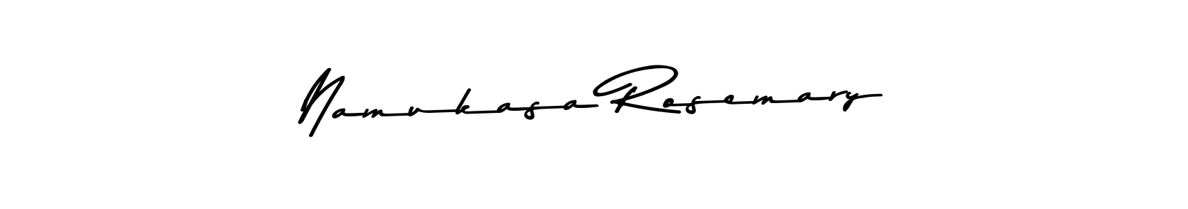 Create a beautiful signature design for name Namukasa Rosemary. With this signature (Asem Kandis PERSONAL USE) fonts, you can make a handwritten signature for free. Namukasa Rosemary signature style 9 images and pictures png