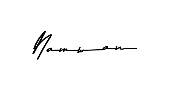 How to Draw Namwan signature style? Asem Kandis PERSONAL USE is a latest design signature styles for name Namwan. Namwan signature style 9 images and pictures png