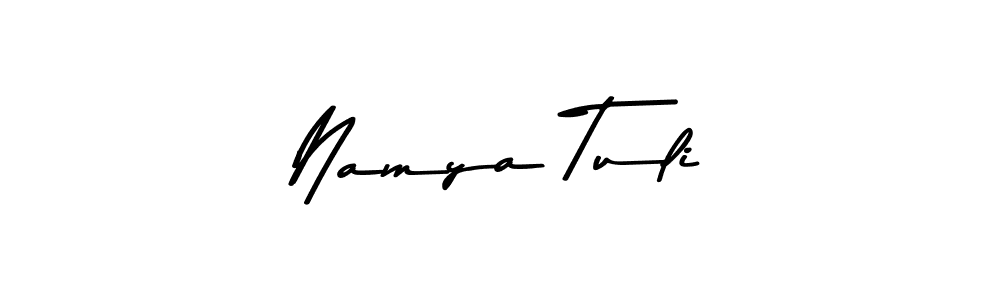 Design your own signature with our free online signature maker. With this signature software, you can create a handwritten (Asem Kandis PERSONAL USE) signature for name Namya Tuli. Namya Tuli signature style 9 images and pictures png