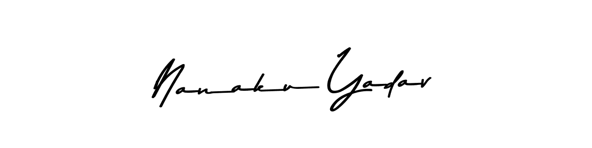 Use a signature maker to create a handwritten signature online. With this signature software, you can design (Asem Kandis PERSONAL USE) your own signature for name Nanaku Yadav. Nanaku Yadav signature style 9 images and pictures png