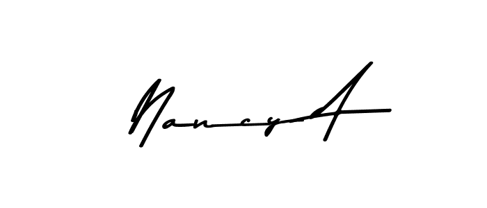 Use a signature maker to create a handwritten signature online. With this signature software, you can design (Asem Kandis PERSONAL USE) your own signature for name Nancy A. Nancy A signature style 9 images and pictures png