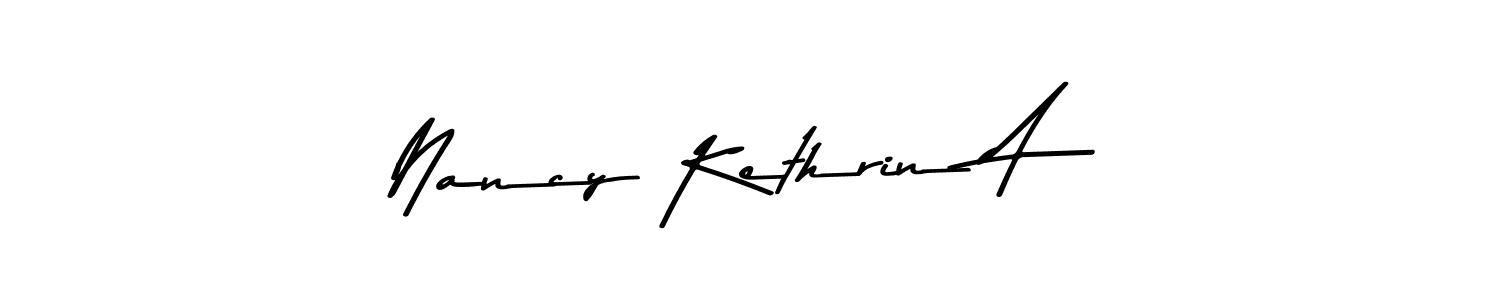 Make a beautiful signature design for name Nancy Kethrin A. Use this online signature maker to create a handwritten signature for free. Nancy Kethrin A signature style 9 images and pictures png