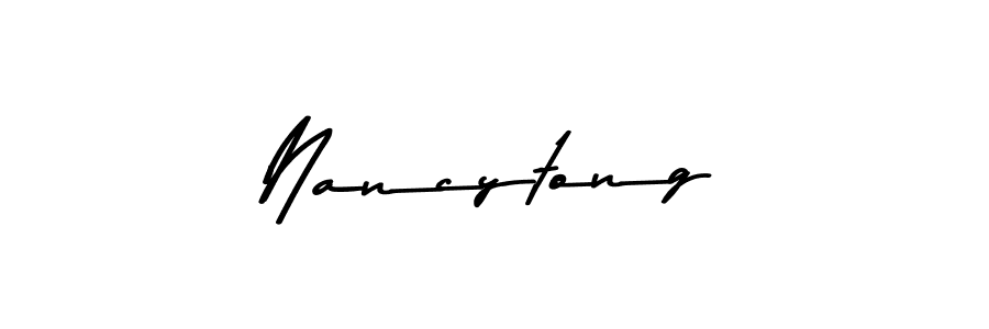 Also You can easily find your signature by using the search form. We will create Nancytong name handwritten signature images for you free of cost using Asem Kandis PERSONAL USE sign style. Nancytong signature style 9 images and pictures png