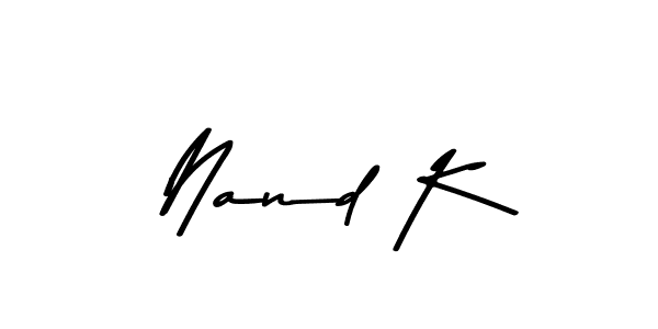 Also we have Nand K name is the best signature style. Create professional handwritten signature collection using Asem Kandis PERSONAL USE autograph style. Nand K signature style 9 images and pictures png
