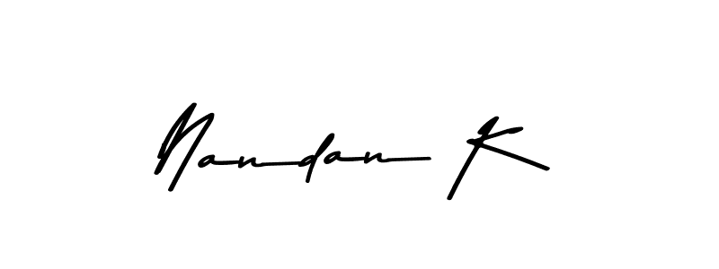 Here are the top 10 professional signature styles for the name Nandan K. These are the best autograph styles you can use for your name. Nandan K signature style 9 images and pictures png