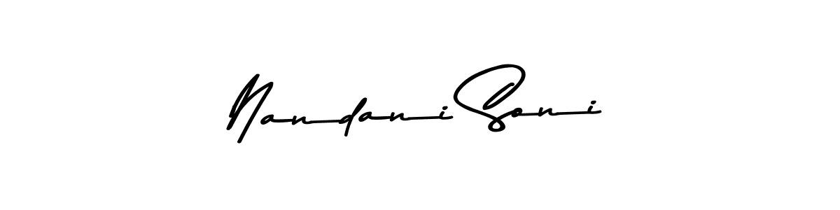 How to make Nandani Soni signature? Asem Kandis PERSONAL USE is a professional autograph style. Create handwritten signature for Nandani Soni name. Nandani Soni signature style 9 images and pictures png