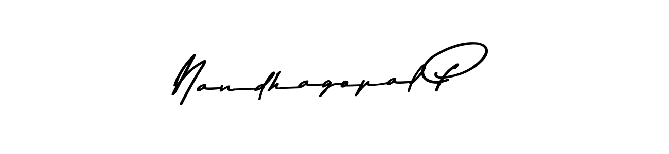 Make a beautiful signature design for name Nandhagopal P. Use this online signature maker to create a handwritten signature for free. Nandhagopal P signature style 9 images and pictures png