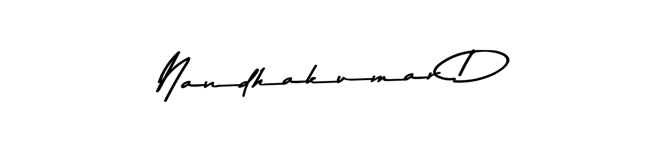 Similarly Asem Kandis PERSONAL USE is the best handwritten signature design. Signature creator online .You can use it as an online autograph creator for name Nandhakumar D. Nandhakumar D signature style 9 images and pictures png