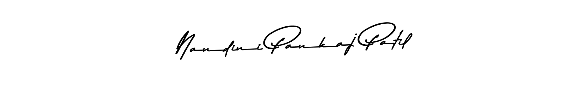 Nandini Pankaj Patil stylish signature style. Best Handwritten Sign (Asem Kandis PERSONAL USE) for my name. Handwritten Signature Collection Ideas for my name Nandini Pankaj Patil. Nandini Pankaj Patil signature style 9 images and pictures png