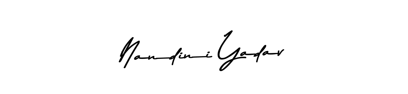 How to make Nandini Yadav signature? Asem Kandis PERSONAL USE is a professional autograph style. Create handwritten signature for Nandini Yadav name. Nandini Yadav signature style 9 images and pictures png
