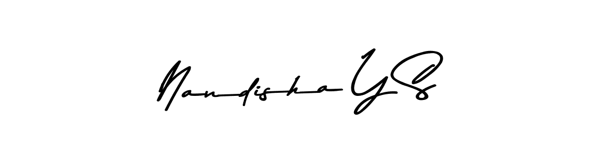 Here are the top 10 professional signature styles for the name Nandisha Y S. These are the best autograph styles you can use for your name. Nandisha Y S signature style 9 images and pictures png