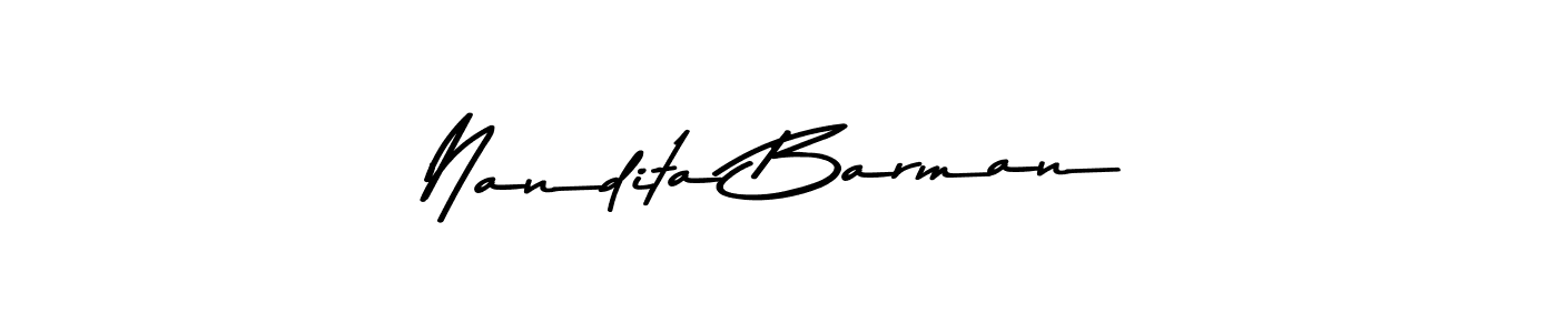 Design your own signature with our free online signature maker. With this signature software, you can create a handwritten (Asem Kandis PERSONAL USE) signature for name Nandita Barman. Nandita Barman signature style 9 images and pictures png