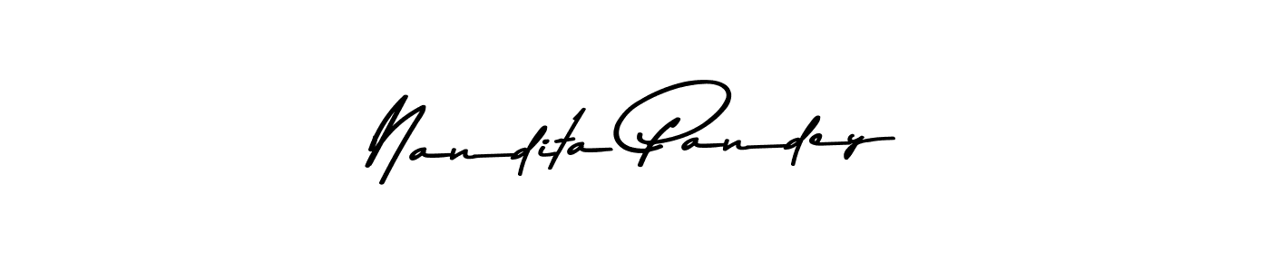 Use a signature maker to create a handwritten signature online. With this signature software, you can design (Asem Kandis PERSONAL USE) your own signature for name Nandita Pandey. Nandita Pandey signature style 9 images and pictures png