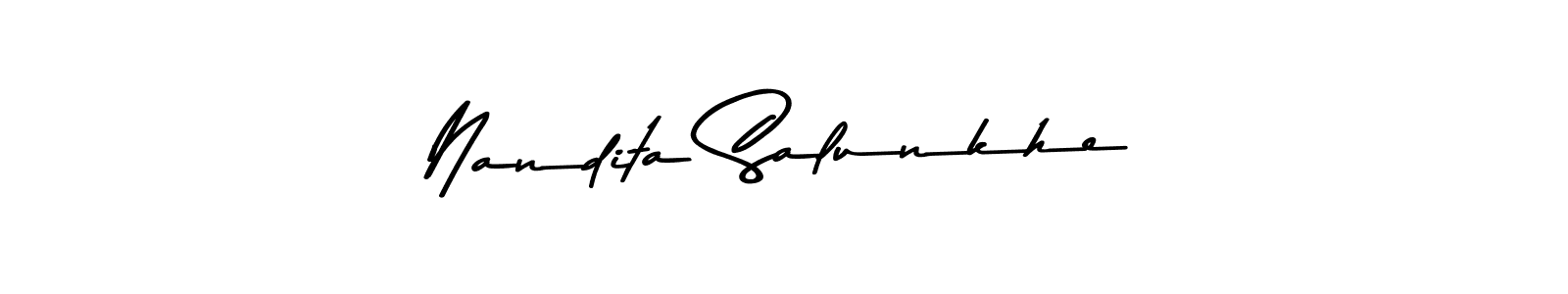 How to make Nandita Salunkhe signature? Asem Kandis PERSONAL USE is a professional autograph style. Create handwritten signature for Nandita Salunkhe name. Nandita Salunkhe signature style 9 images and pictures png