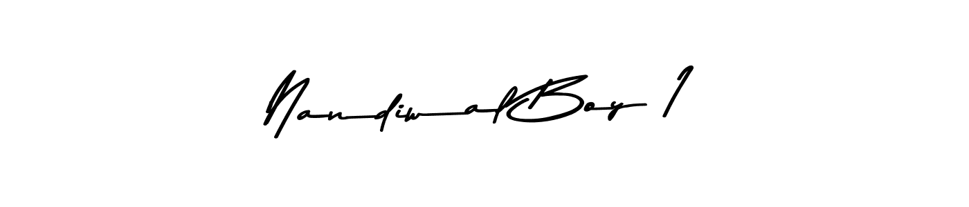 Similarly Asem Kandis PERSONAL USE is the best handwritten signature design. Signature creator online .You can use it as an online autograph creator for name Nandiwal Boy 1. Nandiwal Boy 1 signature style 9 images and pictures png