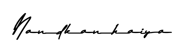 Designed for modern professionals: Nandkanhaiya name signature crafted with Asem Kandis PERSONAL USE script. Ready for digital PDF workflows. Nandkanhaiya signature style 9 images and pictures png