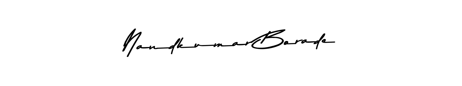 Nandkumar Borade stylish signature style. Best Handwritten Sign (Asem Kandis PERSONAL USE) for my name. Handwritten Signature Collection Ideas for my name Nandkumar Borade. Nandkumar Borade signature style 9 images and pictures png