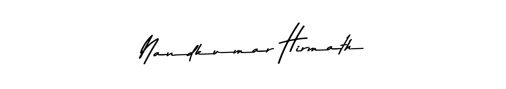 The best way (Asem Kandis PERSONAL USE) to make a short signature is to pick only two or three words in your name. The name Nandkumar Hirmath include a total of six letters. For converting this name. Nandkumar Hirmath signature style 9 images and pictures png