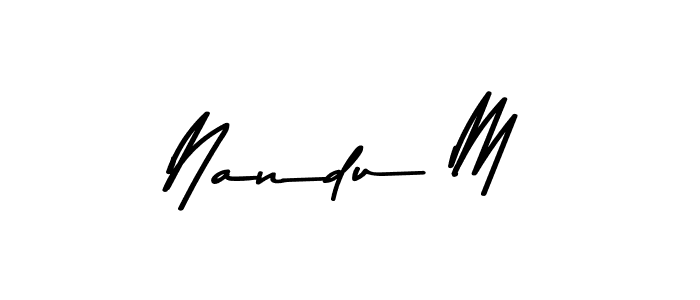 Here are the top 10 professional signature styles for the name Nandu M. These are the best autograph styles you can use for your name. Nandu M signature style 9 images and pictures png