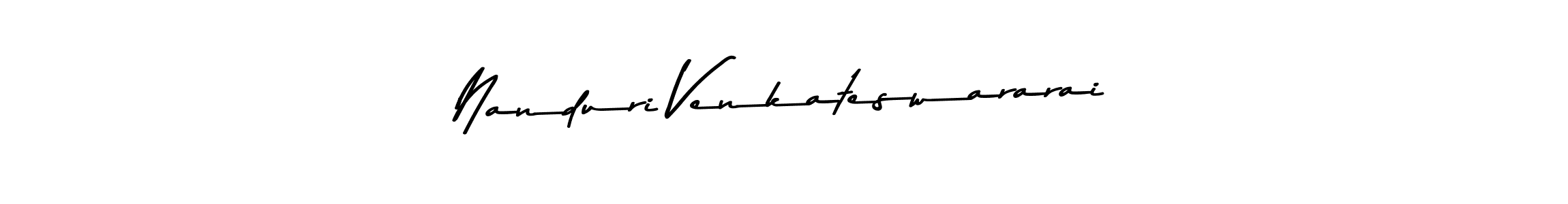 Design your own signature with our free online signature maker. With this signature software, you can create a handwritten (Asem Kandis PERSONAL USE) signature for name Nanduri Venkateswararai. Nanduri Venkateswararai signature style 9 images and pictures png