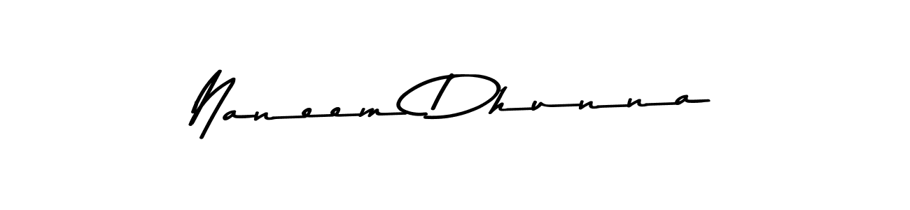 Here are the top 10 professional signature styles for the name Naneem Dhunna. These are the best autograph styles you can use for your name. Naneem Dhunna signature style 9 images and pictures png