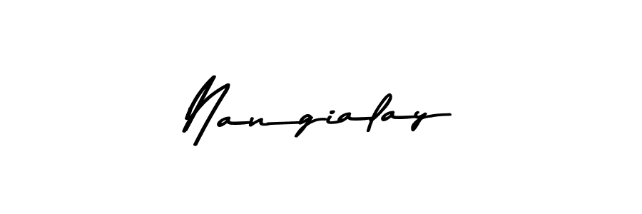 Similarly Asem Kandis PERSONAL USE is the best handwritten signature design. Signature creator online .You can use it as an online autograph creator for name Nangialay. Nangialay signature style 9 images and pictures png