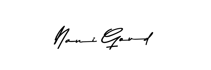 Design your own signature with our free online signature maker. With this signature software, you can create a handwritten (Asem Kandis PERSONAL USE) signature for name Nani Goud. Nani Goud signature style 9 images and pictures png