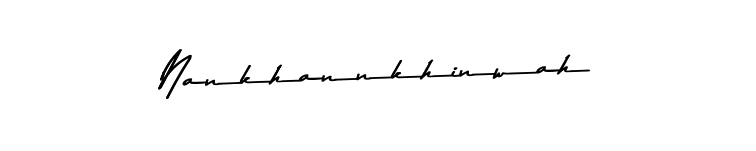 Asem Kandis PERSONAL USE is a professional signature style that is perfect for those who want to add a touch of class to their signature. It is also a great choice for those who want to make their signature more unique. Get Nankhannkhinwah name to fancy signature for free. Nankhannkhinwah signature style 9 images and pictures png