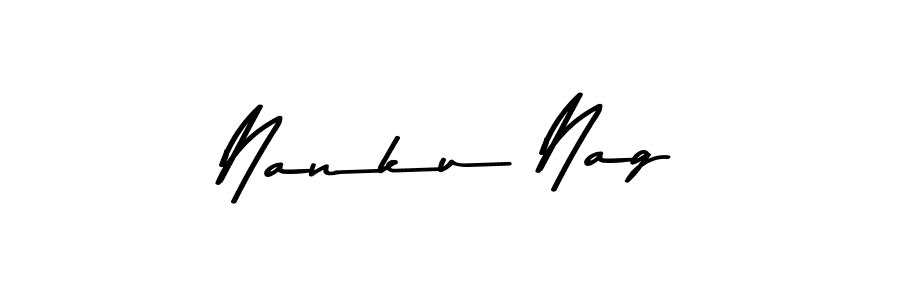 Asem Kandis PERSONAL USE is a professional signature style that is perfect for those who want to add a touch of class to their signature. It is also a great choice for those who want to make their signature more unique. Get Nanku Nag name to fancy signature for free. Nanku Nag signature style 9 images and pictures png
