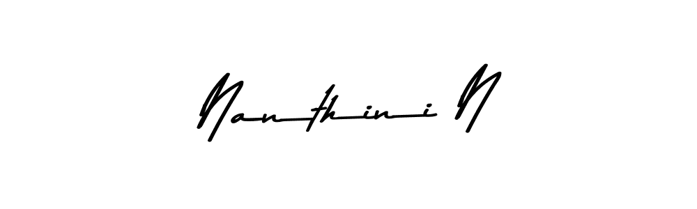 Here are the top 10 professional signature styles for the name Nanthini N. These are the best autograph styles you can use for your name. Nanthini N signature style 9 images and pictures png