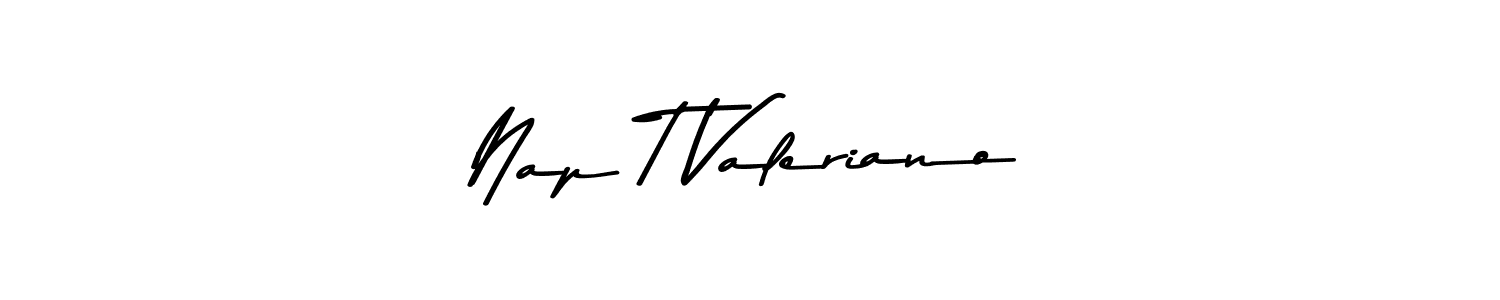 You should practise on your own different ways (Asem Kandis PERSONAL USE) to write your name (Nap T Valeriano) in signature. don't let someone else do it for you. Nap T Valeriano signature style 9 images and pictures png