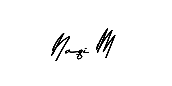 How to Draw Naqi M signature style? Asem Kandis PERSONAL USE is a latest design signature styles for name Naqi M. Naqi M signature style 9 images and pictures png