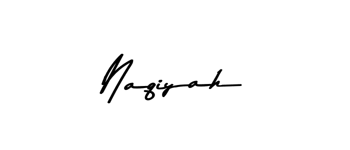 Design your own signature with our free online signature maker. With this signature software, you can create a handwritten (Asem Kandis PERSONAL USE) signature for name Naqiyah. Naqiyah signature style 9 images and pictures png