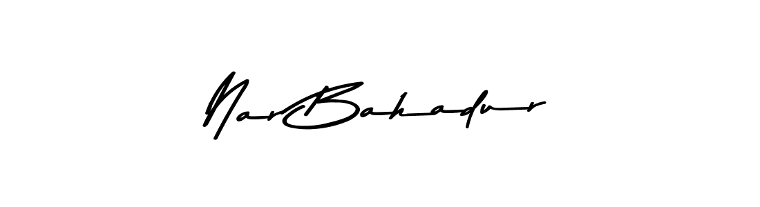 Use a signature maker to create a handwritten signature online. With this signature software, you can design (Asem Kandis PERSONAL USE) your own signature for name Nar Bahadur. Nar Bahadur signature style 9 images and pictures png