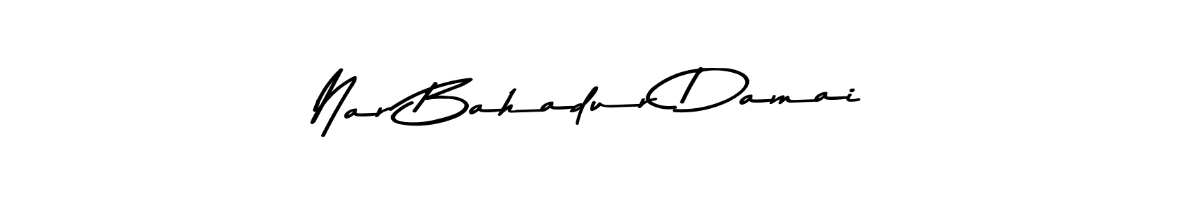 Nar Bahadur Damai stylish signature style. Best Handwritten Sign (Asem Kandis PERSONAL USE) for my name. Handwritten Signature Collection Ideas for my name Nar Bahadur Damai. Nar Bahadur Damai signature style 9 images and pictures png