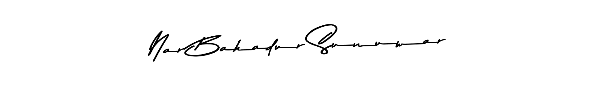 Also You can easily find your signature by using the search form. We will create Nar Bahadur Sunuwar name handwritten signature images for you free of cost using Asem Kandis PERSONAL USE sign style. Nar Bahadur Sunuwar signature style 9 images and pictures png