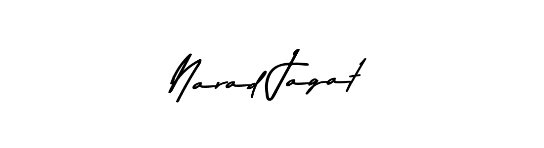 How to make Narad Jagat signature? Asem Kandis PERSONAL USE is a professional autograph style. Create handwritten signature for Narad Jagat name. Narad Jagat signature style 9 images and pictures png