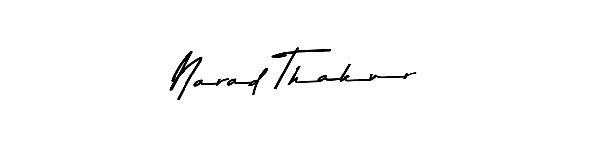 Asem Kandis PERSONAL USE is a professional signature style that is perfect for those who want to add a touch of class to their signature. It is also a great choice for those who want to make their signature more unique. Get Narad Thakur name to fancy signature for free. Narad Thakur signature style 9 images and pictures png