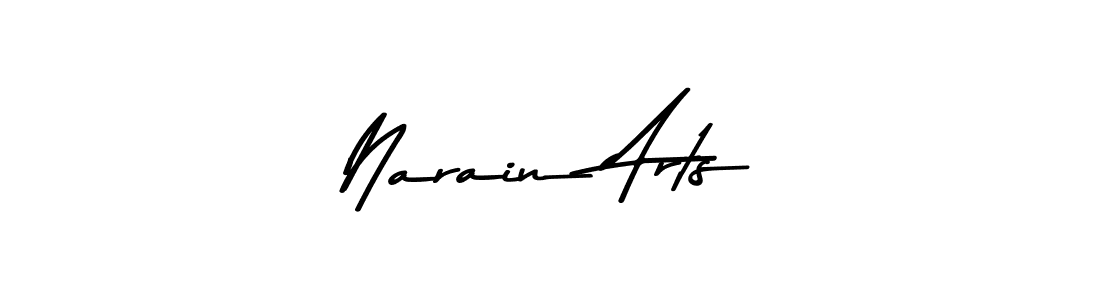 You should practise on your own different ways (Asem Kandis PERSONAL USE) to write your name (Narain Arts) in signature. don't let someone else do it for you. Narain Arts signature style 9 images and pictures png