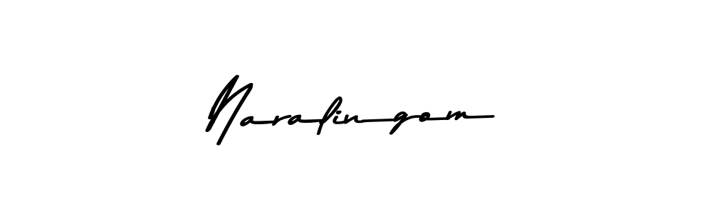 Naralingom stylish signature style. Best Handwritten Sign (Asem Kandis PERSONAL USE) for my name. Handwritten Signature Collection Ideas for my name Naralingom. Naralingom signature style 9 images and pictures png