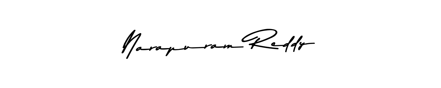 Create a beautiful signature design for name Narapuram Reddy. With this signature (Asem Kandis PERSONAL USE) fonts, you can make a handwritten signature for free. Narapuram Reddy signature style 9 images and pictures png